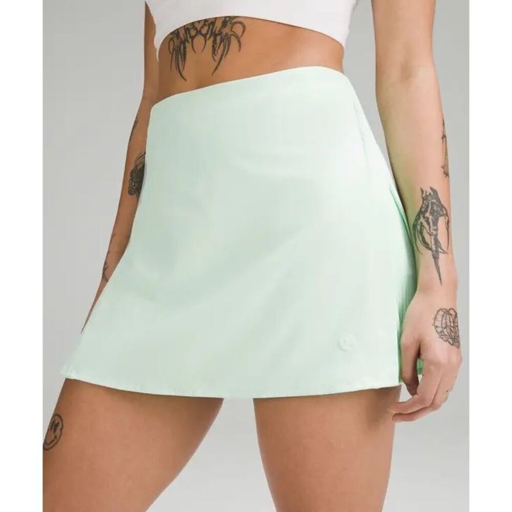 LULULEMON Peek Pleat High-Rise Tennis Skirt - Mint Moment Size 12